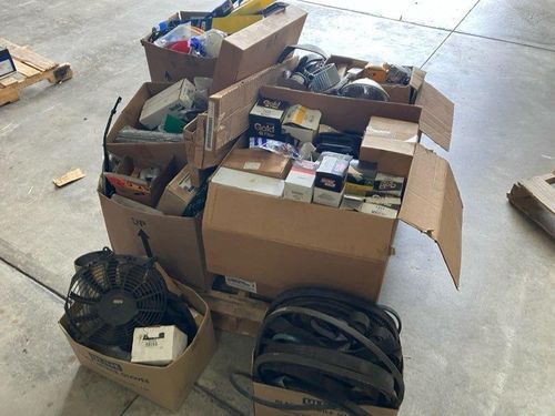 Pallet Of Misc. Parts & Pallet Of Used Hydraulic Cylinders