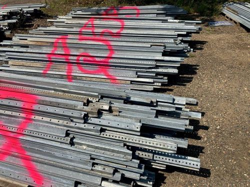 4-Pallets Of Used Sign Posts Of Various Lengths