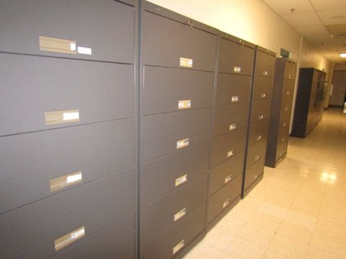 11 Steel Receding Door File Cabinets