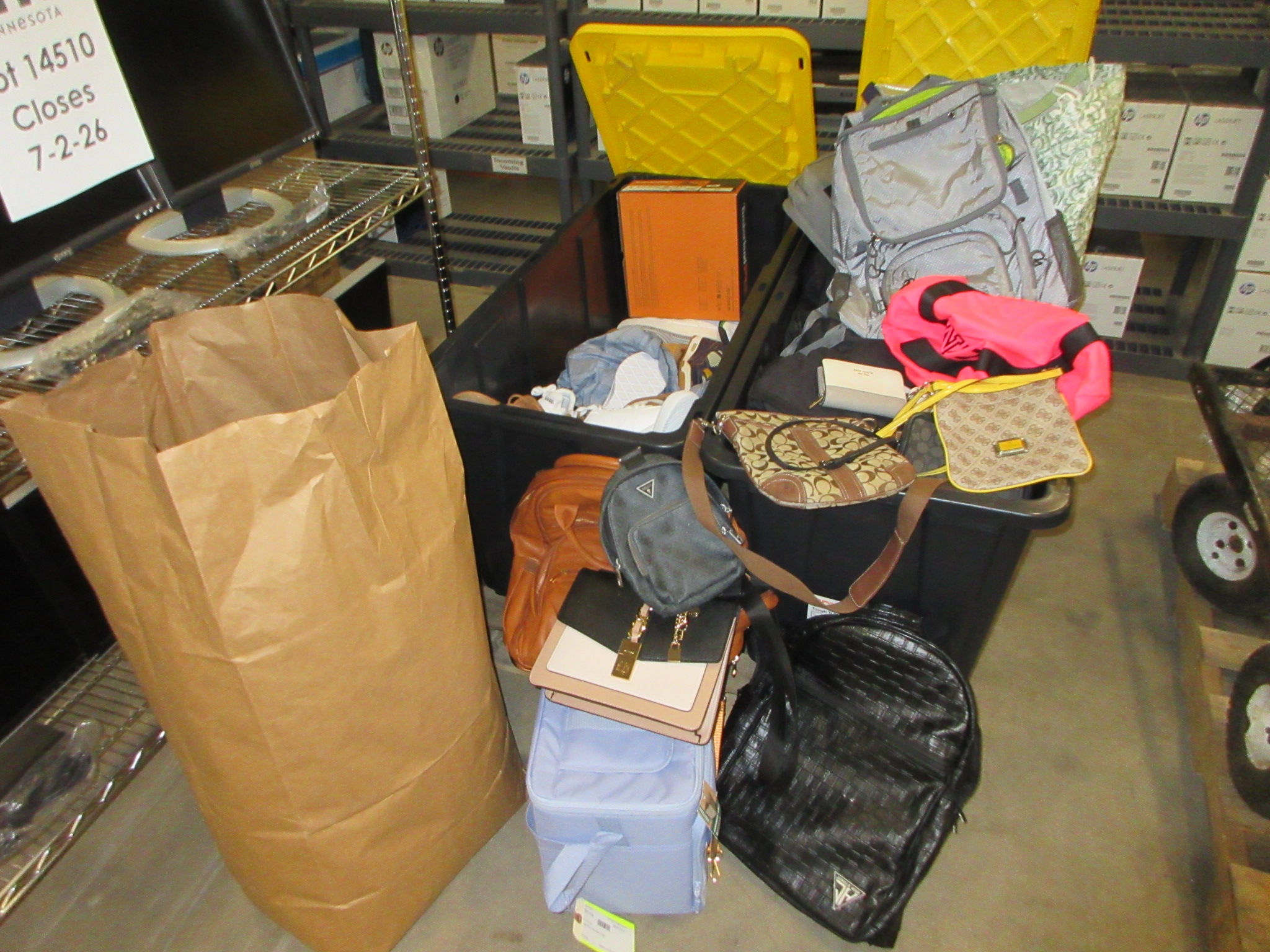 PALLET OF MISC. CLOTHING, SHOES, & BAGS