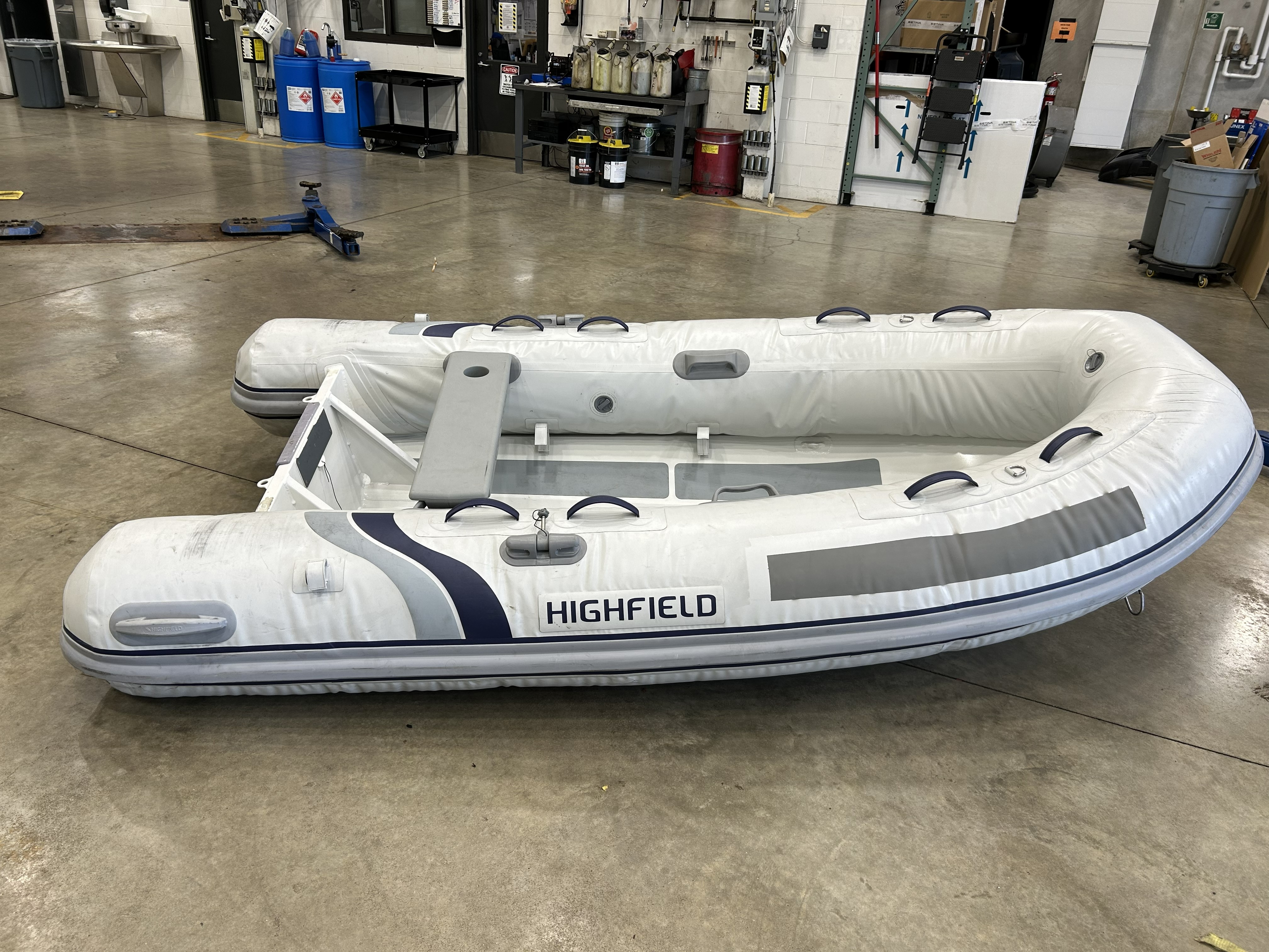 HIGHFIELD INFLATABLE BOAT & MERCURY 4HP MOTOR