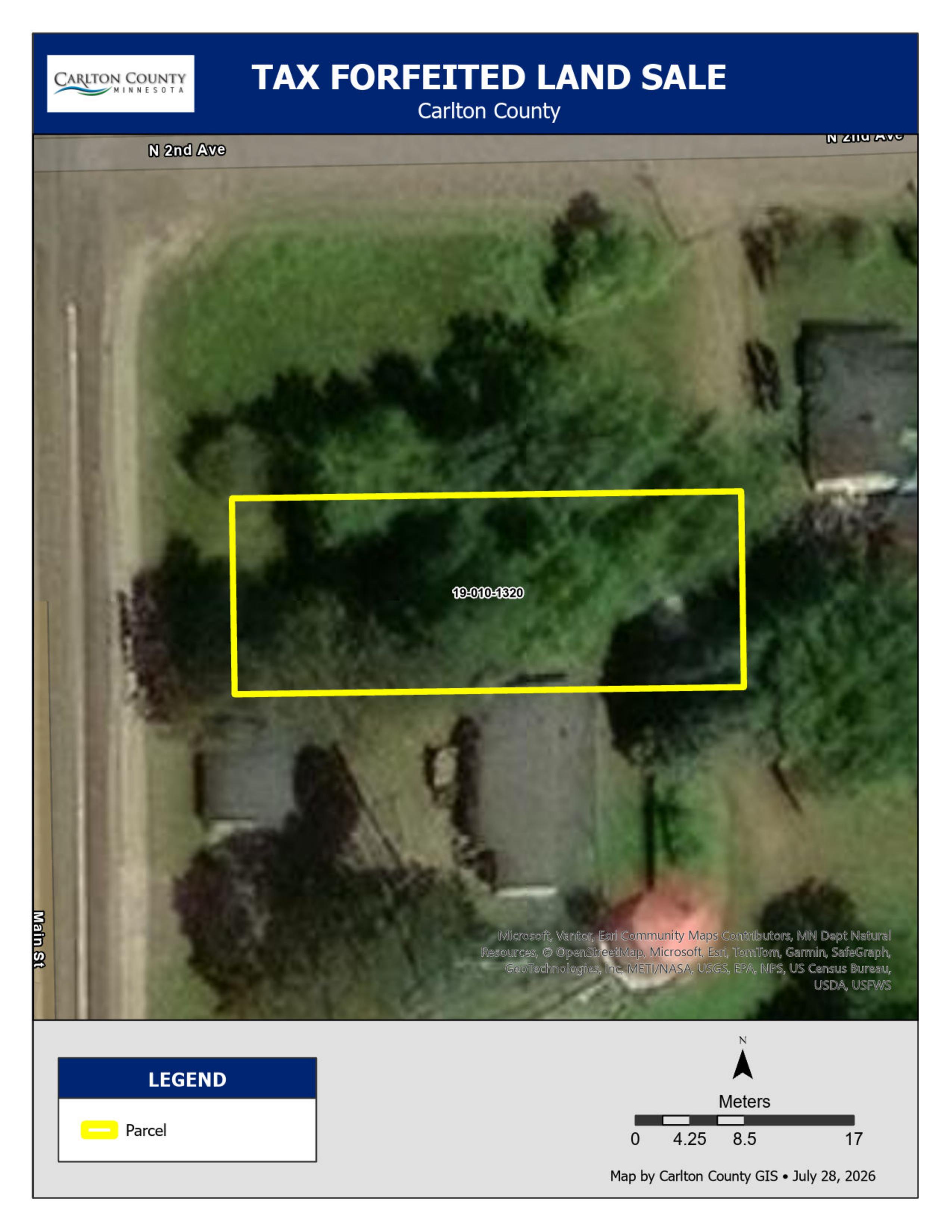 CARLTON COUNTY PARCEL ID#19-010-1320