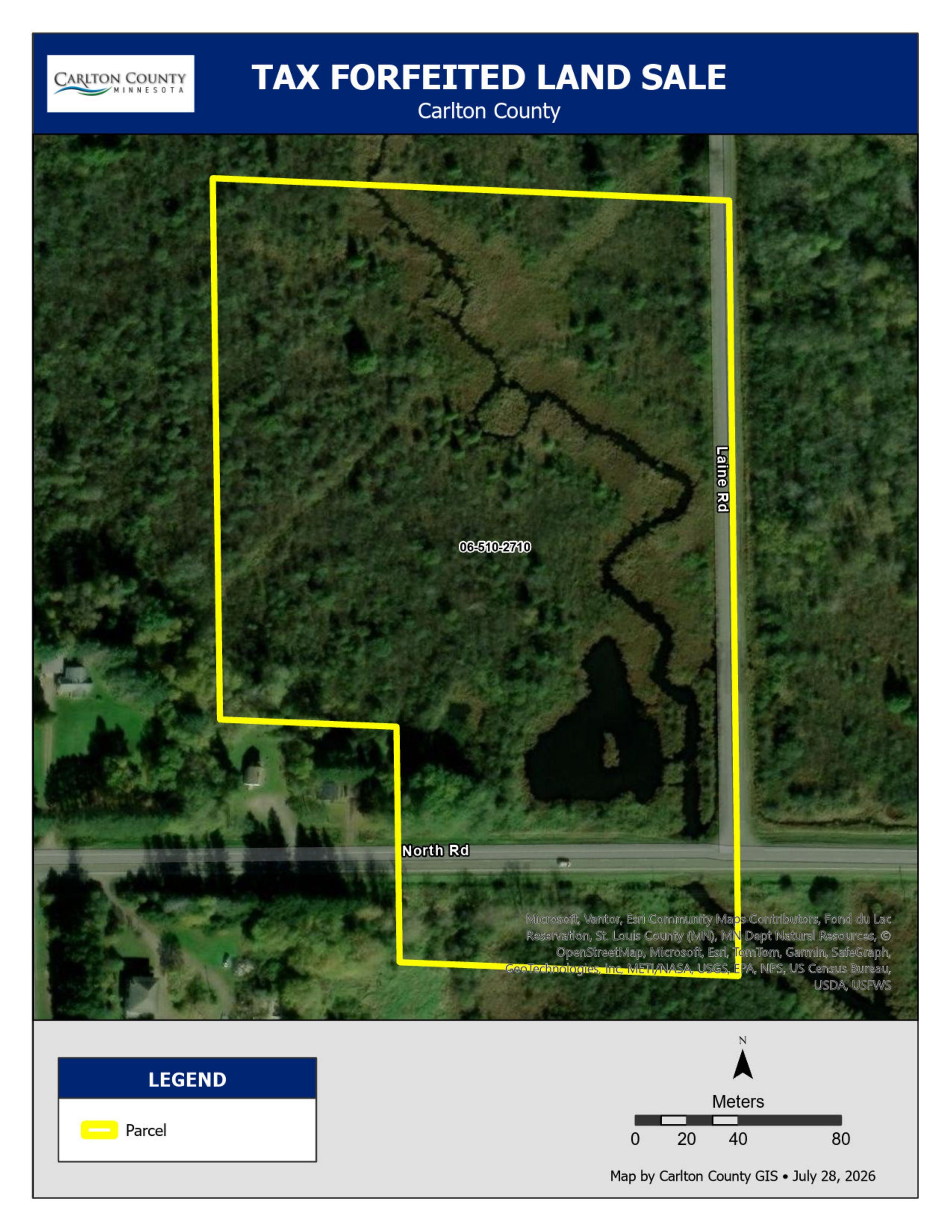 CARLTON COUNTY PARCEL ID# 06-510-2710