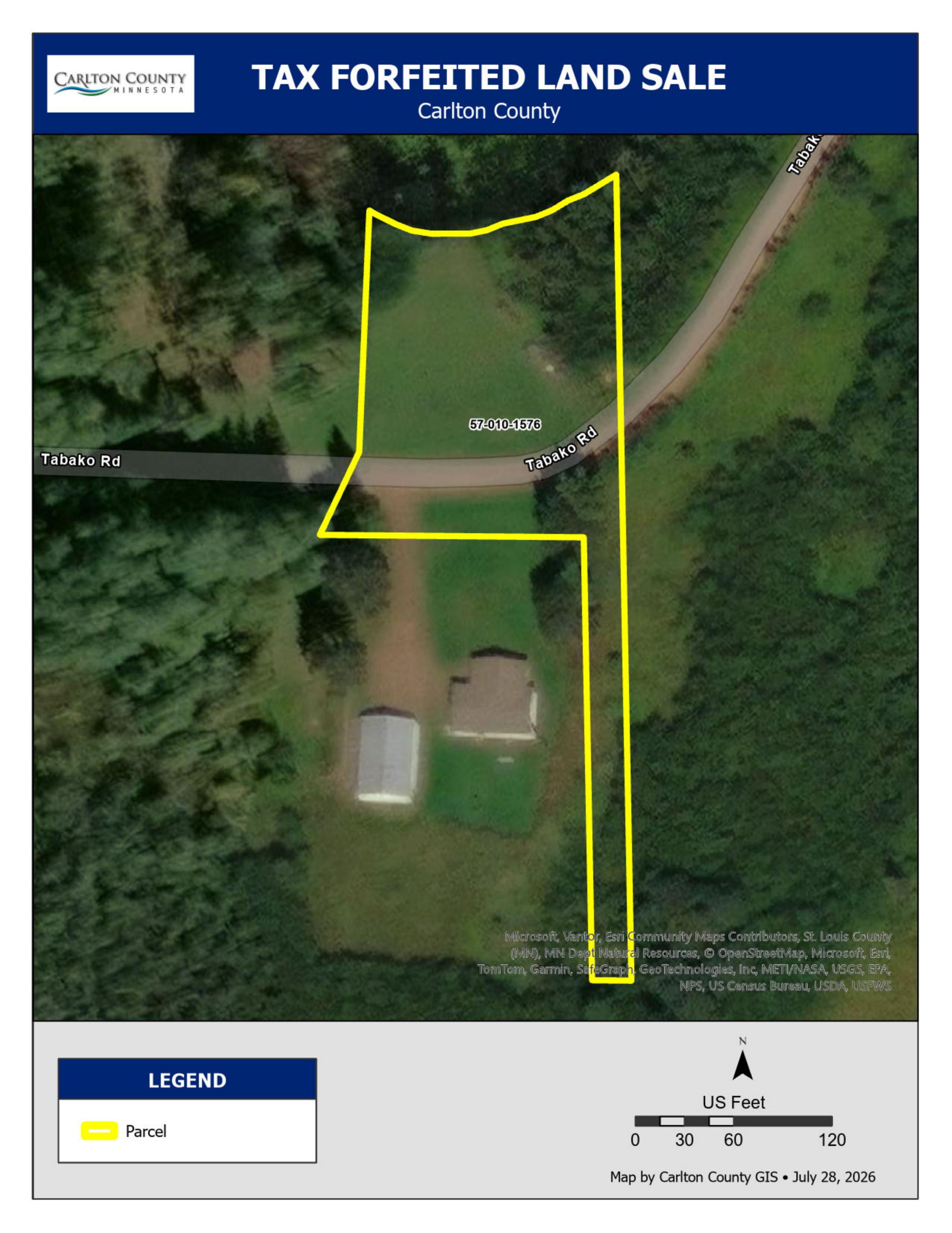 CARLTON COUNTY PARCEL ID# 57-010-1576